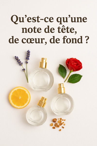 Qu’est-ce qu’une note de tête, de cœur, de fond ?